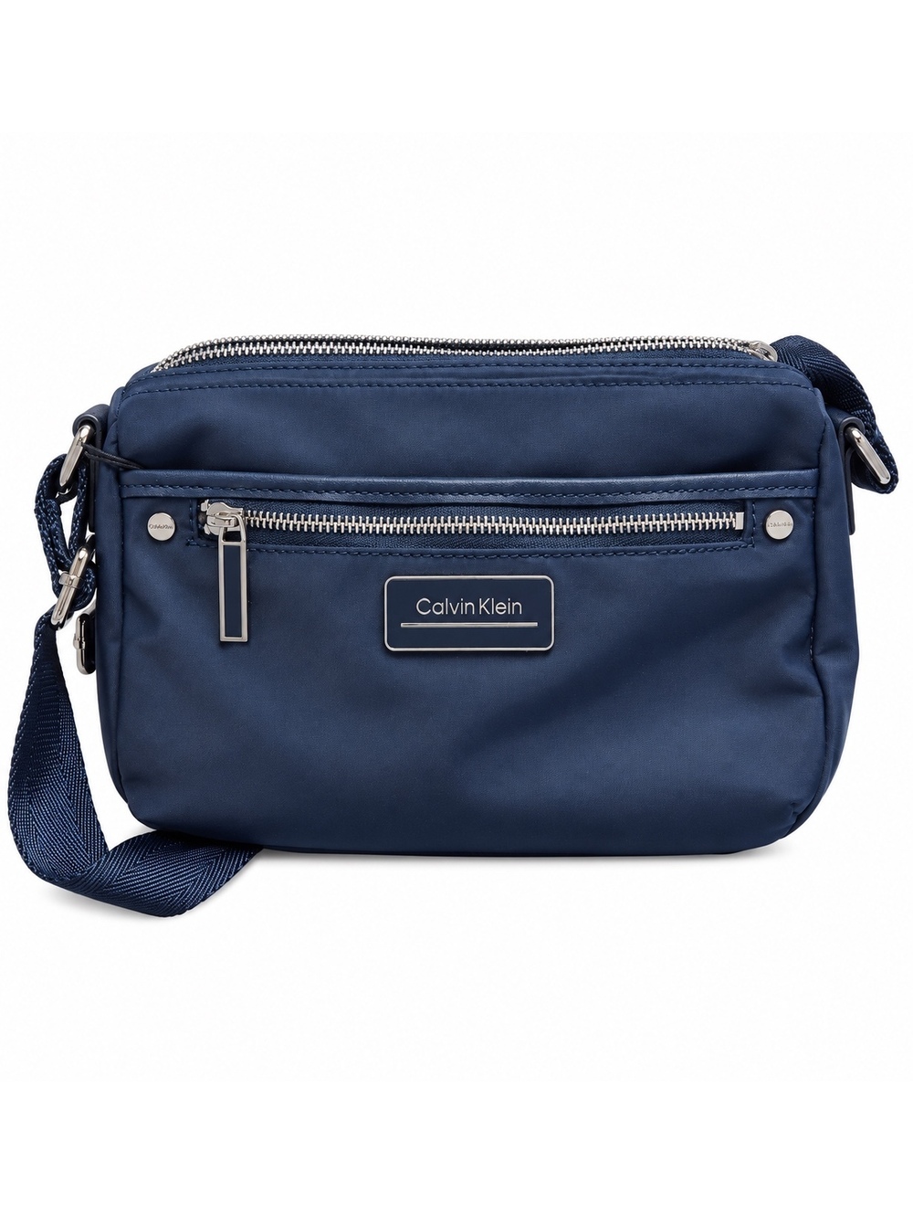 Calvin Klein Navy Sussex Nylon Top Zip Cross Body Bag